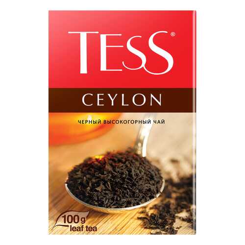 Чай черный листовой Tess Ceylon 100 г в Верный
