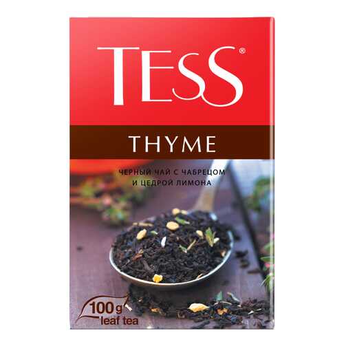 Чай черный листовой Tess Thyme 100 г в Верный