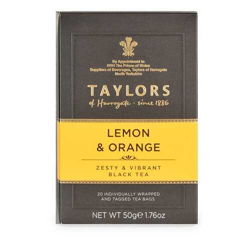 Чай черный Taylors of Harrogate с ароматом лимона и апельсина 20*2.5г Великобритания в Верный
