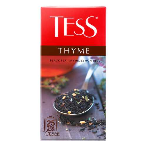 Чай черный Tess Thyme 25 пакетиков в Верный