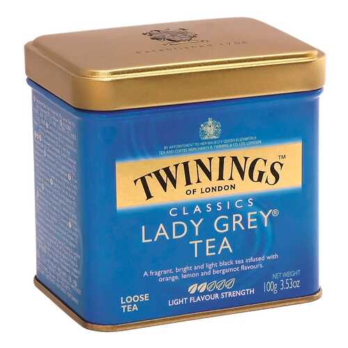 Чай черный Twinings чай леди грей с ароматом цитрусовых байховый среднелистовой 100 г в Верный