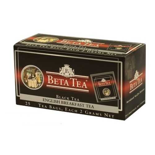 Чай черный в пакетиках для чашки Beta Tea английский завтрак 25*2 г в Верный