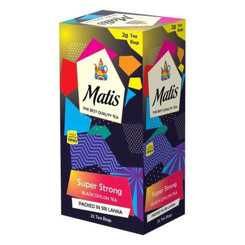 Чай черный в пакетиках для чашки Матис Super Strong 25*2 г в Верный