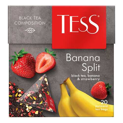 Чай черный в пирамидках Tess Banana Split 20 пакетиков в Верный