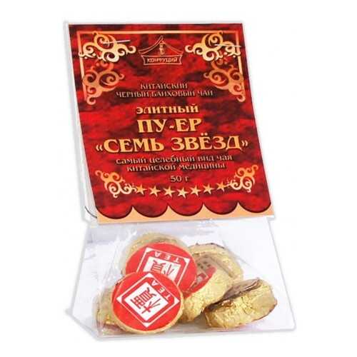 Чай черный в таблетках Конфуций pu-er семь звезд 50 г в Верный