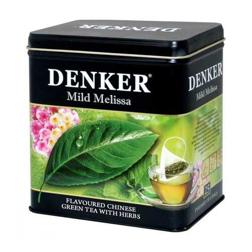Чай Denker Mild Melissa зеленый с добавками 25 пирамидок в Верный