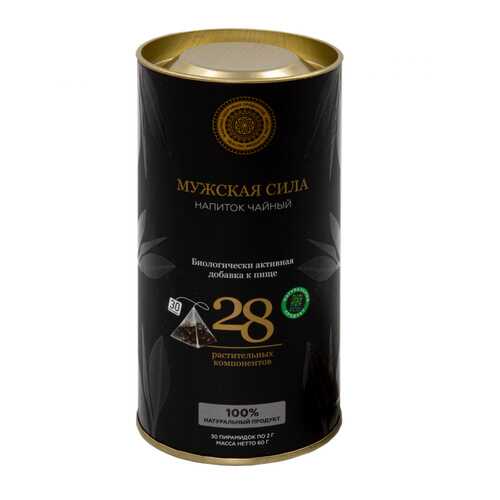 Чай Фабрика Здоровых Продуктов Energy Tea Мужская сила чёрный с травами 30 пирамидок в Верный