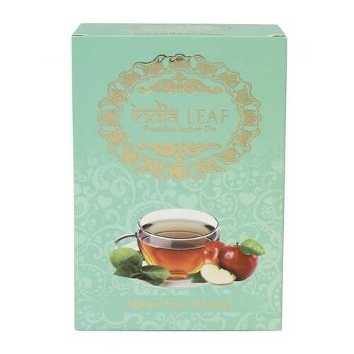 Чай India leaf С яблоком, черный среднелистовой с добавками, 100 гр в Верный