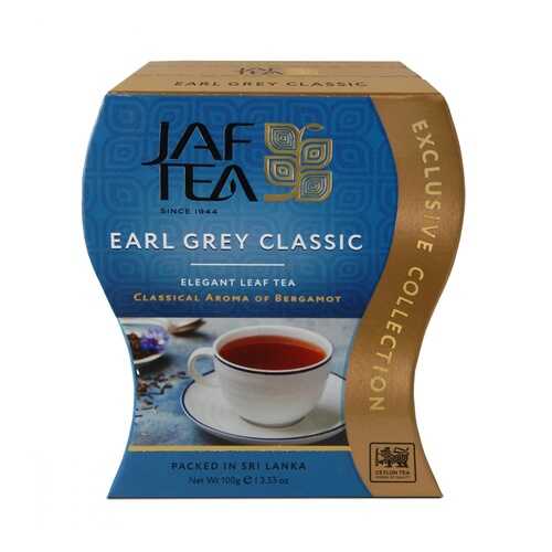 Чай Jaf Tea Earl Grey Classic черный листовой с бергамотом 100 г в Верный
