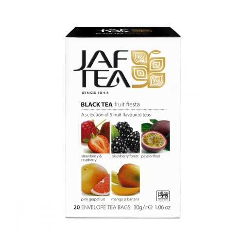 Чай Jaf Tea Fruit Fiesta черный с добавками ассорти 5 видов по 4 сашета в Верный