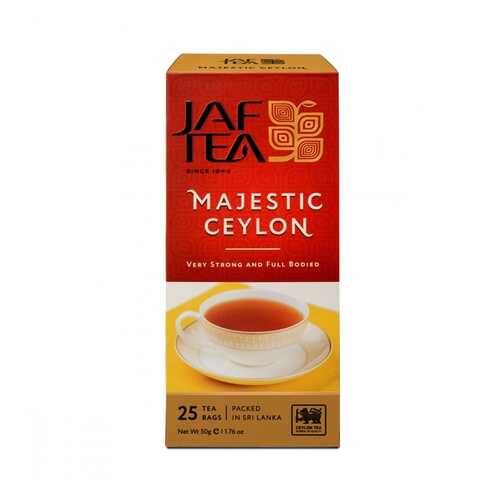 Чай Jaf Tea Majestic Ceylon черный 25 пакетиков в Верный