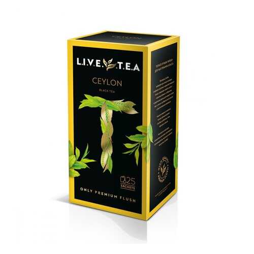 Чай Live Tea Ceylon черный 25 пакетиков в Верный
