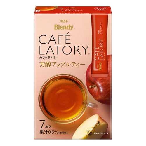 Чай растворимый AGF Cafe Latory Бленди латте яблоко в стиках 7*6.5 г в Верный