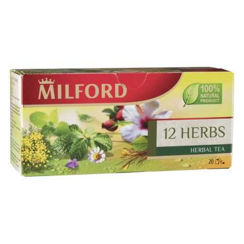 Чай травяной Milford 12 herbs 20 пакетиков в Верный