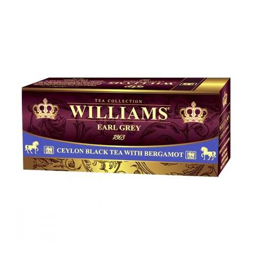 Чай Williams Rich Bergamot черный с добавками 25 пакетиков в Верный