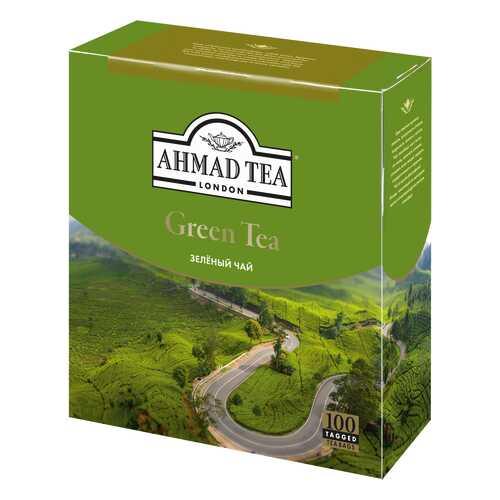Чай зеленый Ahmad Tea 100 пакетиков в Верный