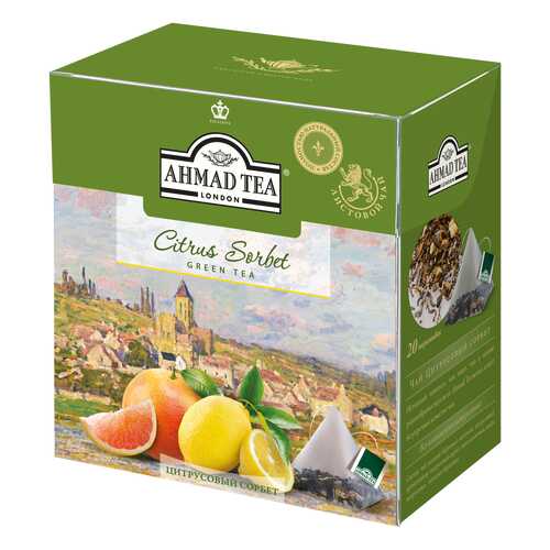 Чай зеленый Ahmad Tea citrus sorbet 20 пакетиков в Верный