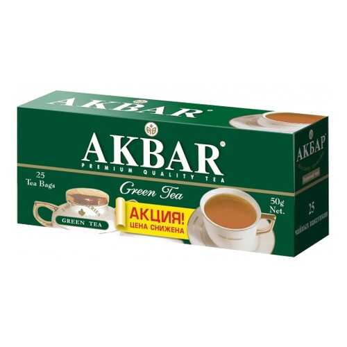 Чай зеленый Akbar изумрудная серия 25 пакетиков в Верный