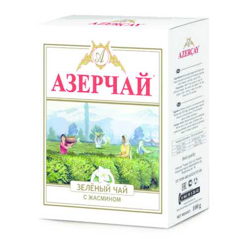Чай зеленый Азерчай с жасмином листовой 100 г в Верный
