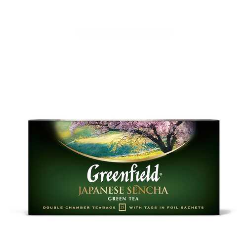 Чай зеленый Greenfield Japanese Sencha 25 пакетиков в Верный