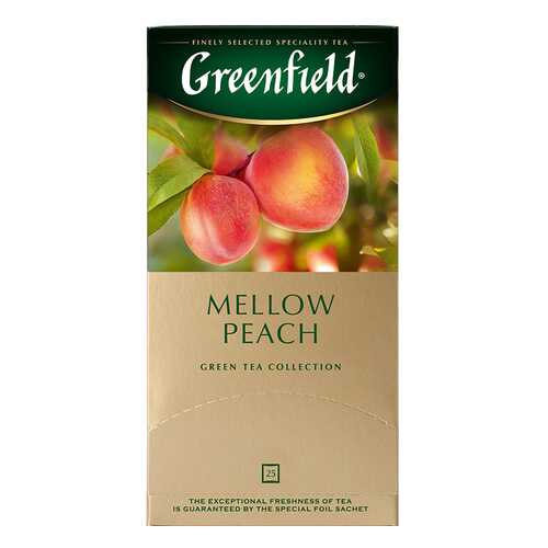 Чай зеленый Greenfield Peach Mellow 25 пакетиков в Верный
