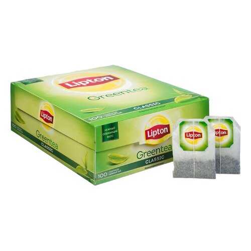 Чай зеленый Lipton green tea classic 100 пакетиков в Верный