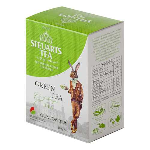Чай зеленый листовой Steuarts green tea gunpowder 100 г в Верный