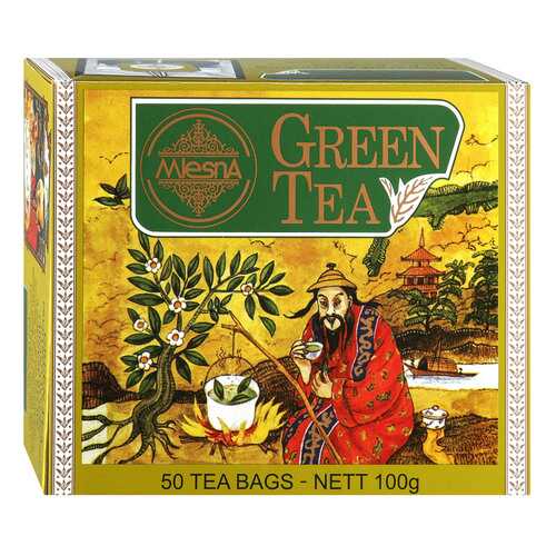 Чай зеленый Mlesna Green Tea, 50 пак*2г Шри-Ланка в Верный