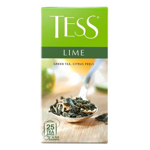 Чай зеленый Tess Lime 25 пакетиков в Верный