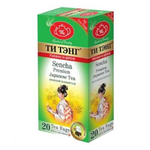 Чай зеленый в пакетиках для чашки Ти Тэнг Sencha 20*2 г в Верный