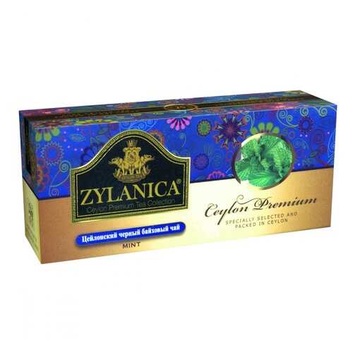 Чай Zylanica Ceylon Premium черный байховый с мятой 25 пакетиков в Верный