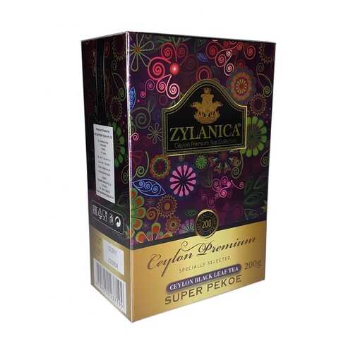 Чай Zylanica Ceylon Premium черный листовой Super Pekoe 200 г в Верный
