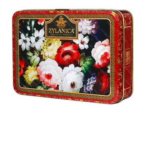 Чай Zylanica Red Super Pekoe шкатулка с цветами черный листовой 100 г в Верный