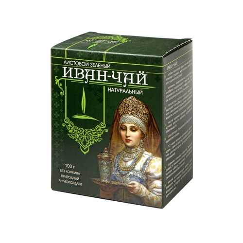 Иван-чай Емельяновская Биофабрика Зеленый, листовой, 100 гр в Верный