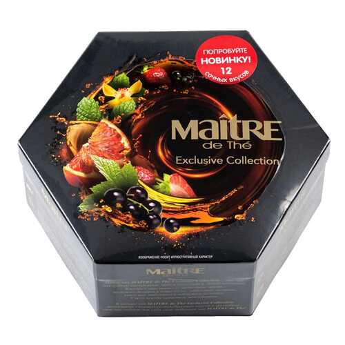 Набор чая Maitre de the exclusive collection 12 вкусов 120 г в Верный