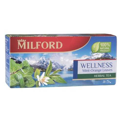 Напиток чайный Milford welness мята и апельсин 20 пакетиков в Верный