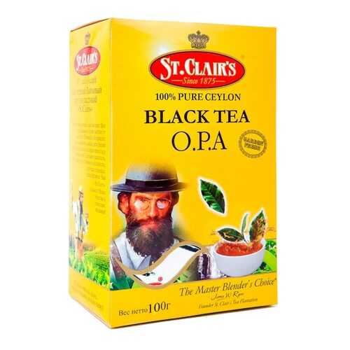 Подарочный набор St. Clair С чёрным крупнолистовым чаем и фарфоровым чайником, 100 г в Верный