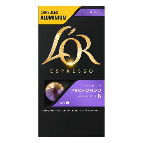 Капсулы L’OR Espresso Lungo Profondo для кофемашин Nespresso 10 капсул в Верный