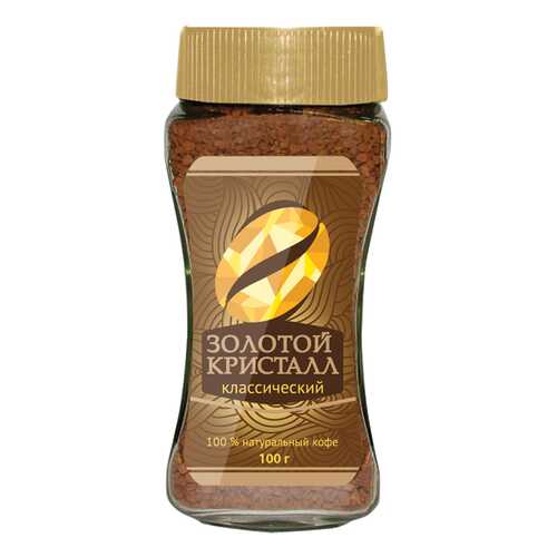 Кофе alma Золотой Кристалл растворимый классический 100 г в Верный