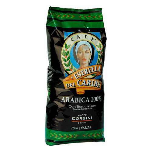 Кофе Caffe Corsini Estrella Del Caribe в зернах 1000 г в Верный