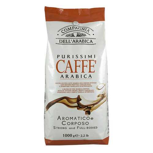 Кофе Compagnia Dell`Arabica Purissimi Arabica Aromatico Corposo в зернах 1 кг в Верный