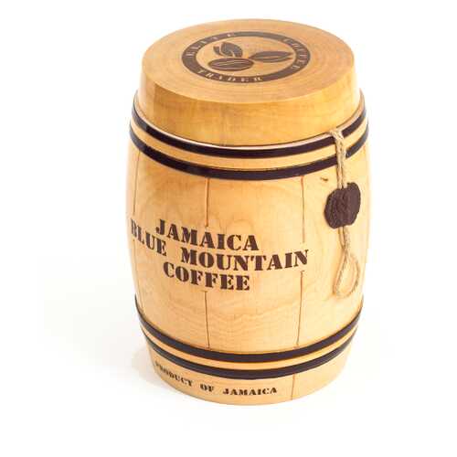 Кофе Jamaica Blue Mountain подарочный в зернах для гурманов в деревянном бочонке 200 г в Верный