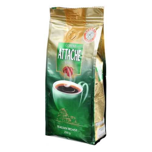 Кофе куппо Attache итальянской обжарки зерно 250 г в Верный