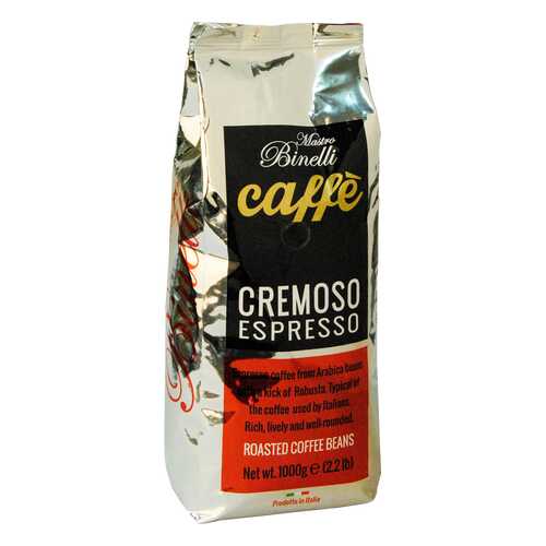 Кофе Mastro Binelli Сremoso Espresso в зёрнах 1000 г в Верный