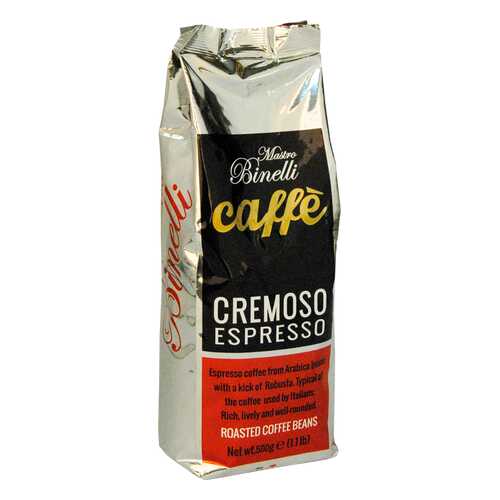 Кофе Mastro Binelli Сremoso Espresso в зёрнах 500 г в Верный