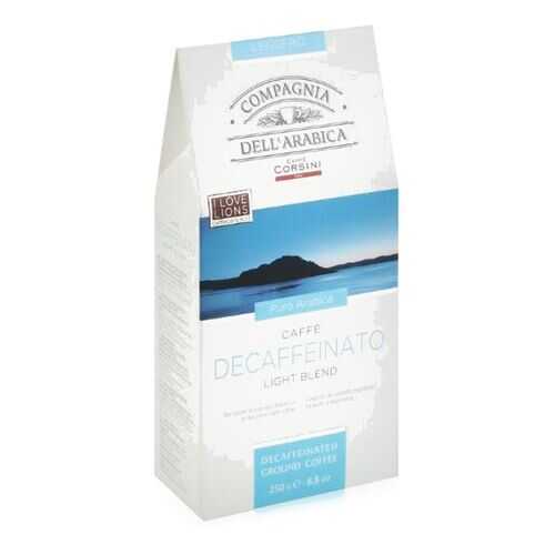 Кофе молотый Dell'Arabica Puro Arabica Decaffeinato в Верный