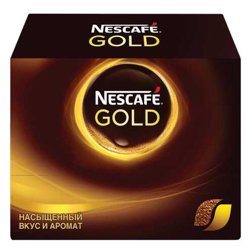 Кофе молотый в растворимом Nescafe Gold сублимированный 30 пакетиков по 2 г в Верный