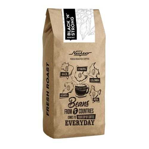 Кофе Nechaev Black and Strong в зернах свежей обжарки 500 г в Верный