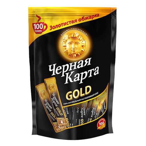 Кофе растворимый Черная карта gold 2 г 100 штук в Верный