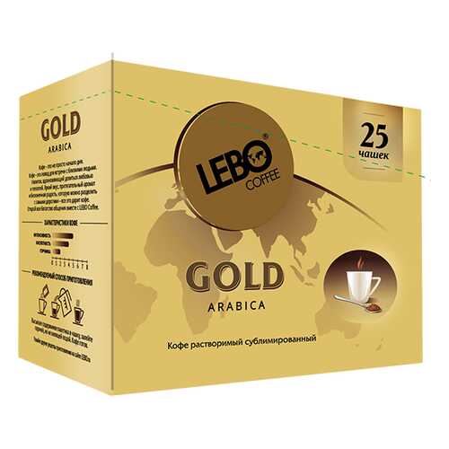 Кофе растворимый Lebo gold 2 г 25 пакетиков в Верный